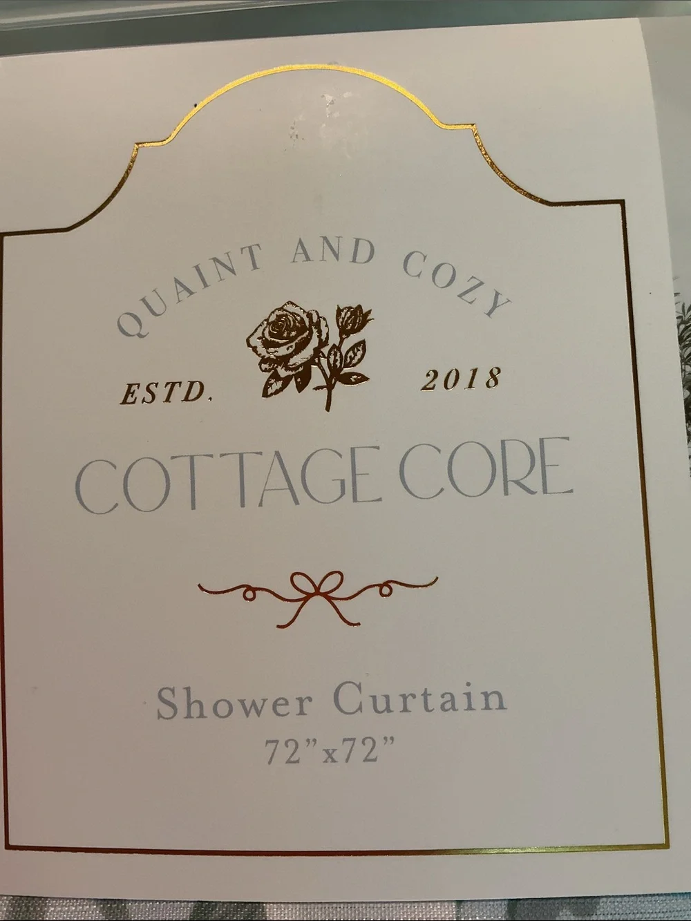 Cottage Core Floral Shower Curtain